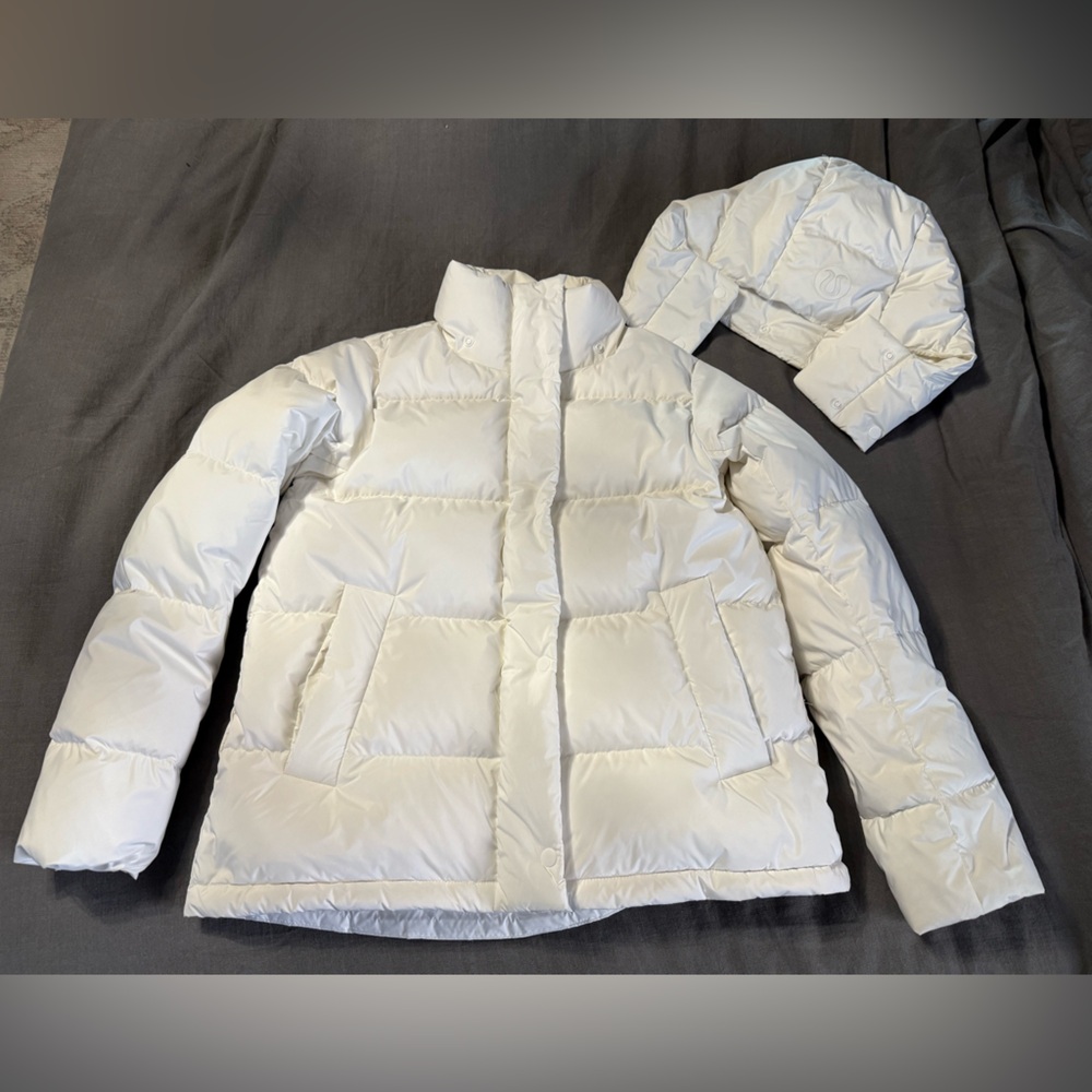 lululemon Wunder Puff Jacket sz 4 White - Like New Condition! - Picture 6 of 11